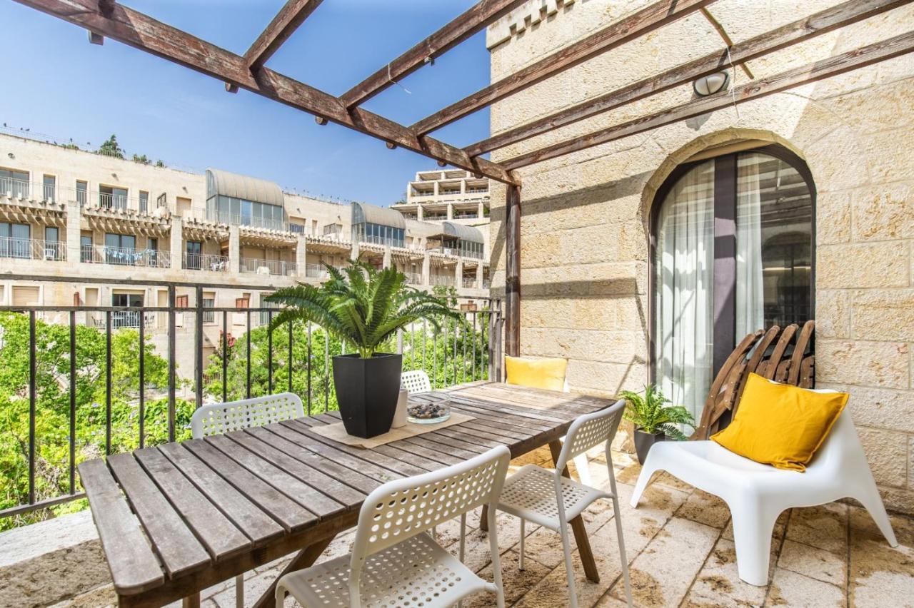 ✦Luxury 2 Bdr David'S Village Apartment ✦ Mamilla Jeruzsálem Kültér fotó